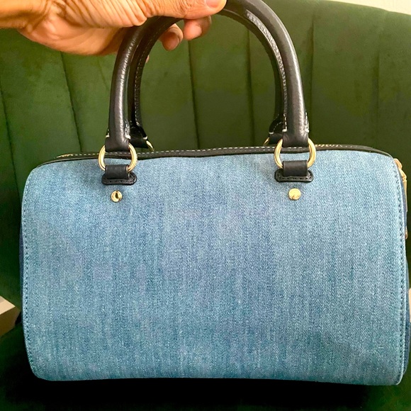 Coach Blue and Black Handbag - Picture 9 of 11